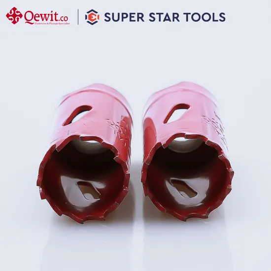Heavy-Duty HSS Red Hole Saw Drill 24mm (15/16") for Thick Steel Plate Drilling